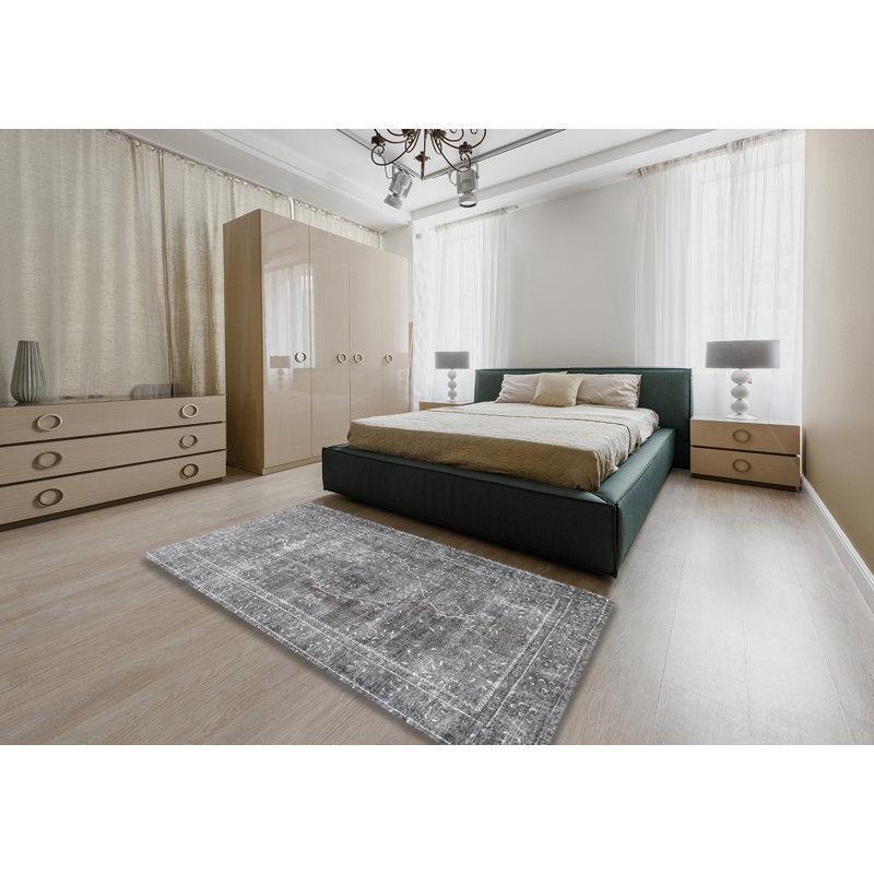 Tapis 100% traditionnel lavable à la machine 3819, Rectangle 6 pi x 9 pi