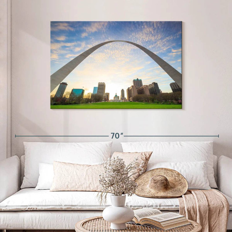 Nicci Under St. Louis Arch, 30" H x 45" W