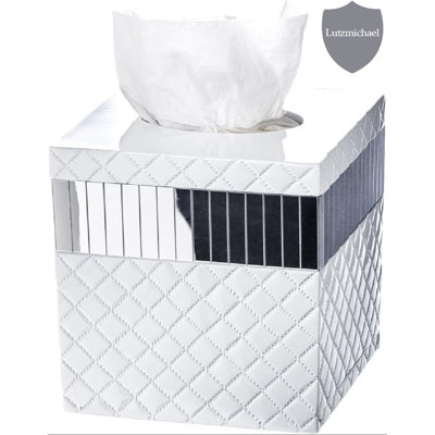 Quilted Mirror Tissue Box Cover