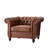 Faux Leather Chesterfield Chair