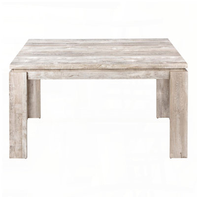 Table de salle à manger 60 "rectangulaire avec aspect bois récupéré