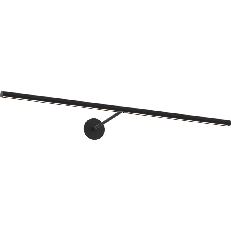 Plural Faceted Picture Light, Nightshade Black, 0.7" H x 30" W x 8.9" D, 20.8