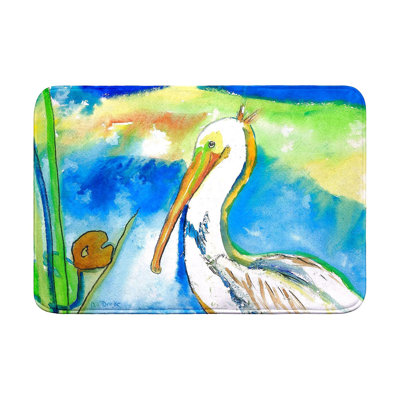 Tapis de bain blanc Pelican