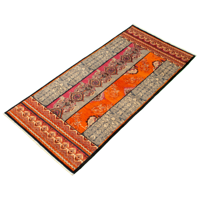 Azier One-of-a-Kind 4'1" X 8'8" New Age Wool Area Rug in Dark Navy