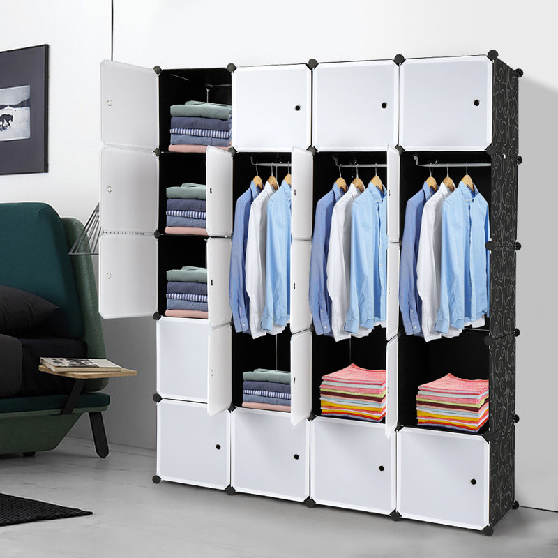 Hugley 20 Door Plastic Wardrobe