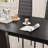4-Person Solid Wood Dining Table Set with Leather-Trim Chairs and Space-Saving Design-15164473