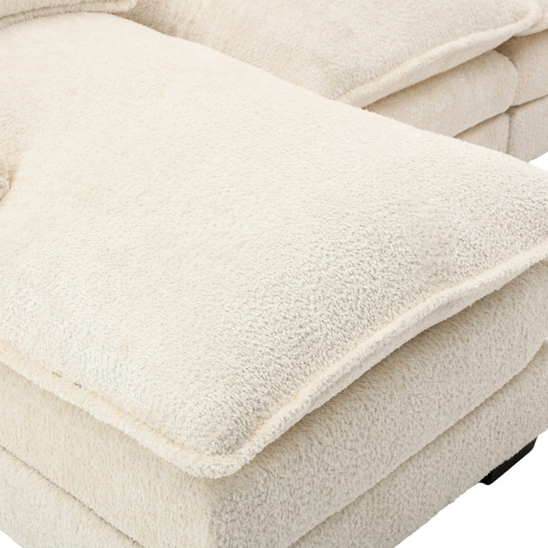 Canapé modulaire en chenille avec tissu en U, pour salon, siège confortable