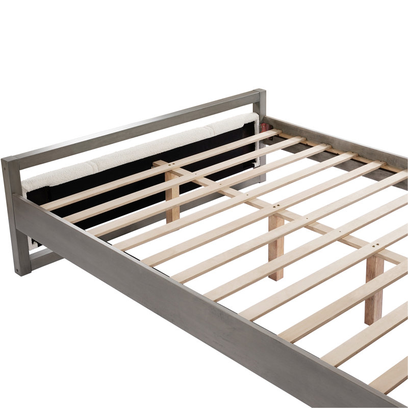 Lit plateforme avec tête de lit Boucle, Grand lit