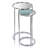 Schenectady 22" Silver Aluminum Round Mirrored End Table