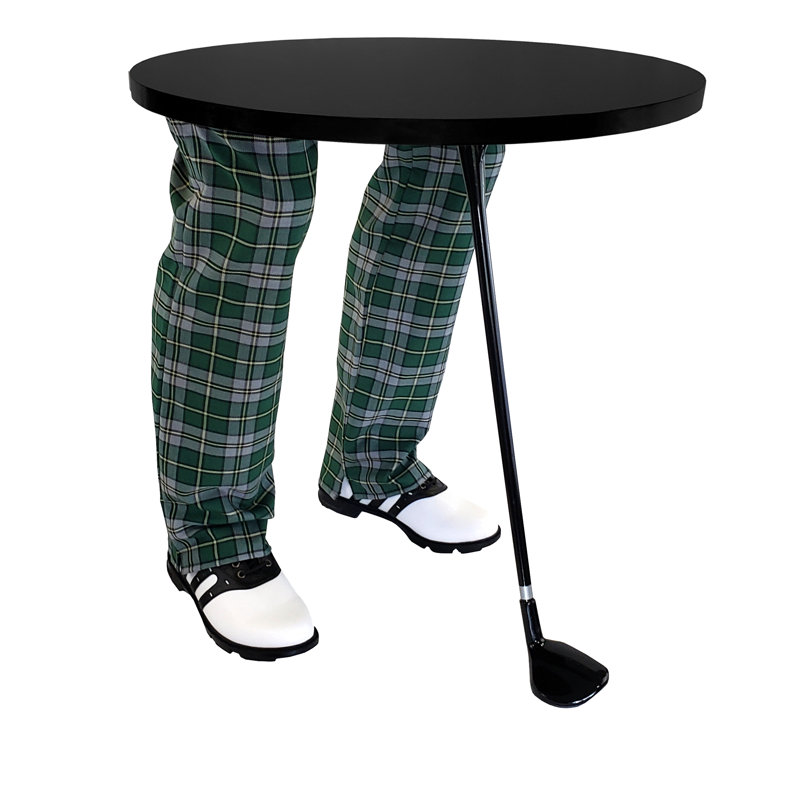 Table de bout abstraite, Noir