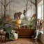 Papier peint Shades Of Green-1284058390-1284058395