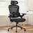 Desk and Chair Set: L-Shaped Computer Desk and Mesh Office Chair-111605637