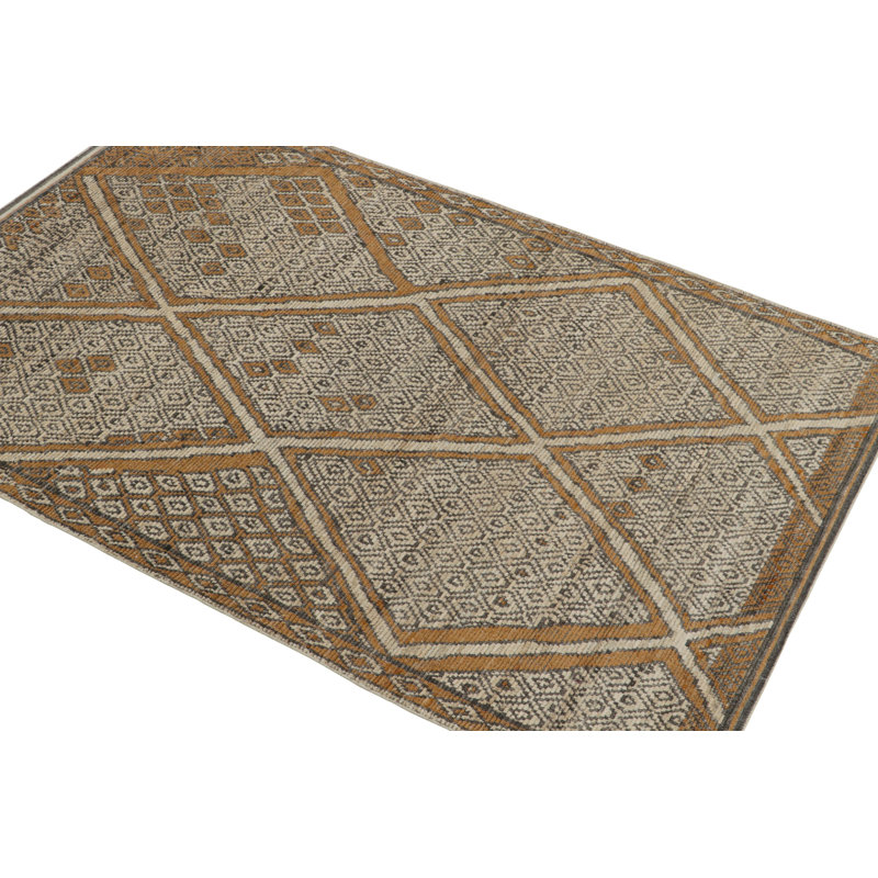 Moroccan Hand Knotted Area Rug, Rectangle 8' x 10'