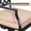 Chaise de terrasse avec coussin MEooem