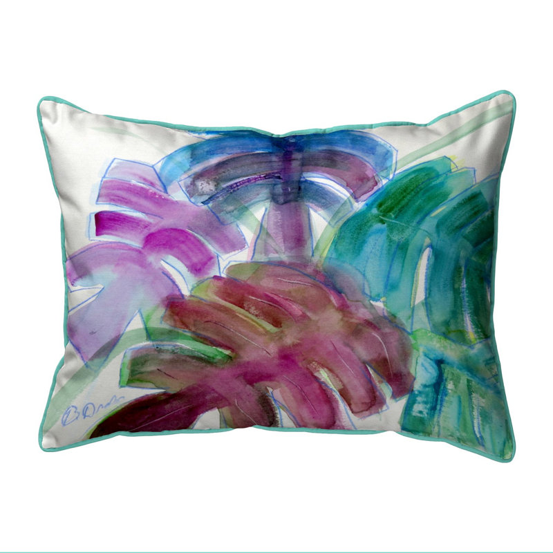  Housse de coussin d'extérieur rectangulaire Monstera, 16" x 20"