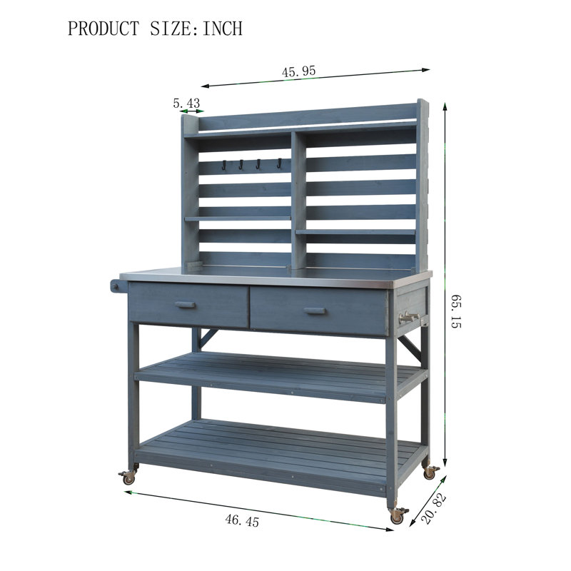 Table de jardin pour l'extérieur, Bleu