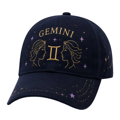 Casquette de baseball brodée avec un signe lumineux et une constellation, style astrologique et horoscope, pour hommes et femmes. Modèle décontracté.
