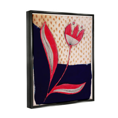 Fleur abstraite rouge