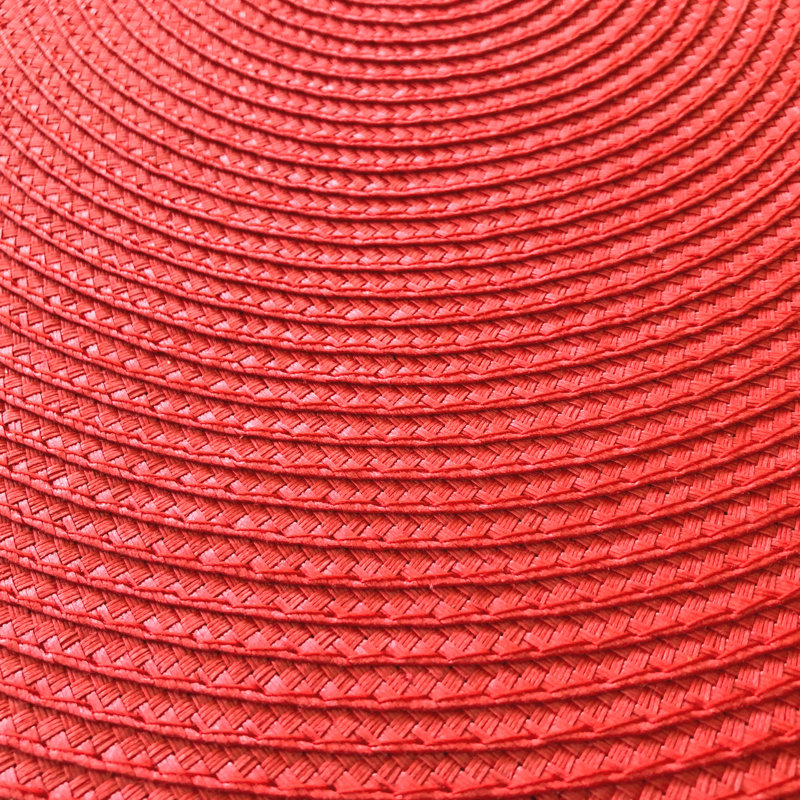 Napperon tressé 15 po Rosalba, Rouge