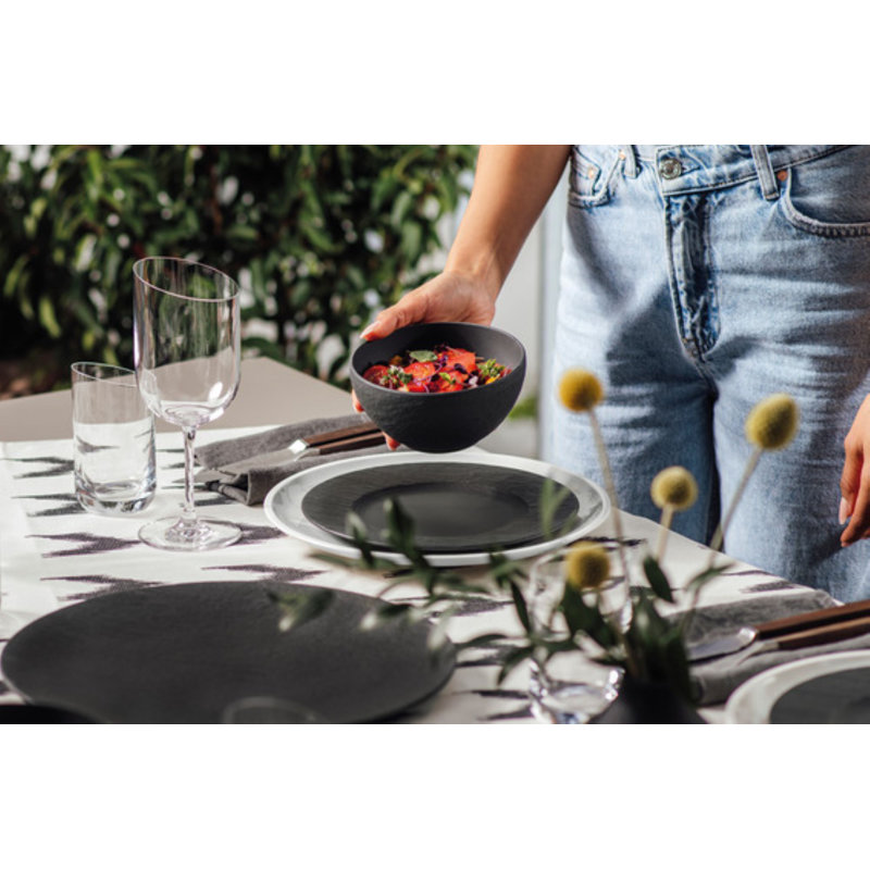 Assiette plate 12,75 po Villeroy & Boch, Noir