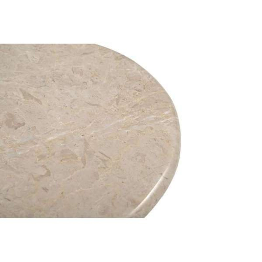 Aquitaine 16" Genuine Marble End Table, Natural