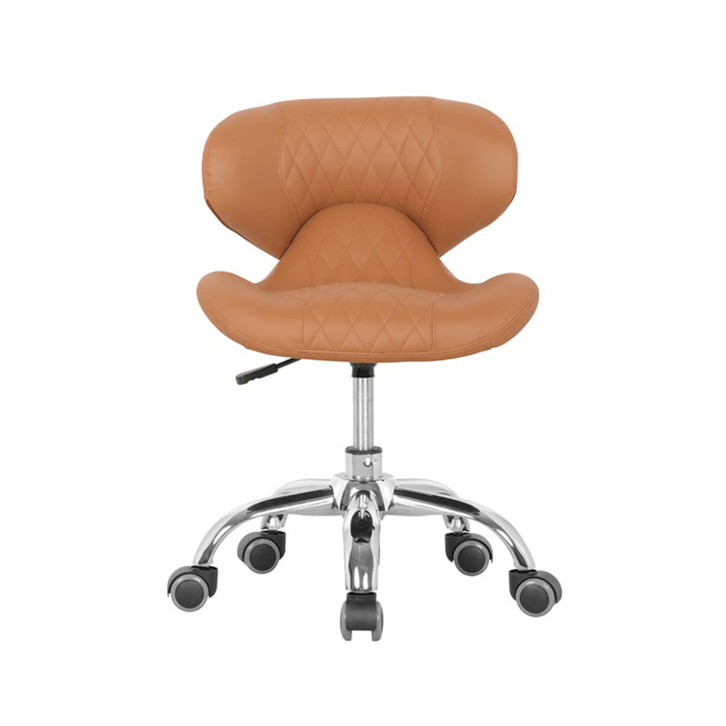 Tabouret industriel à hauteur ajustable Zedek, Beige