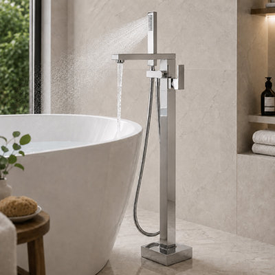 Robinet de sol à cascade avec inverseur