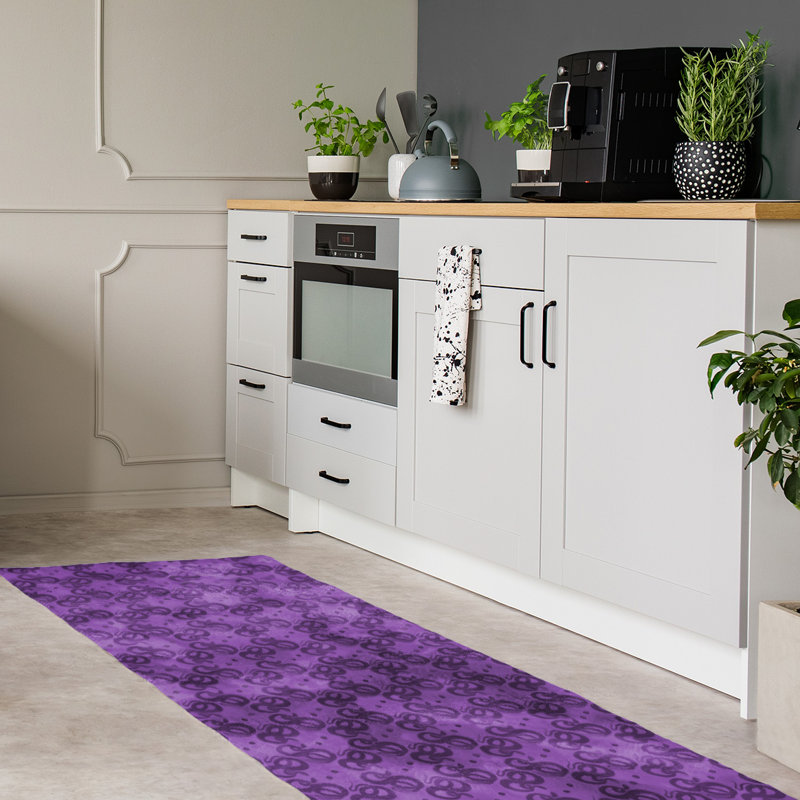 Tapis mauve de serpents, Tapis de couloir 2 pi 6 po x 8 pi