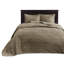 Grand couvre-lit réversible pour le confort surdimensionné avec un rembourrage en coton prélavé comprenant 2 taies décoratives lavables à la machine, un matelassage élégant pour améliorer le style de la chambre à coucher-126136039