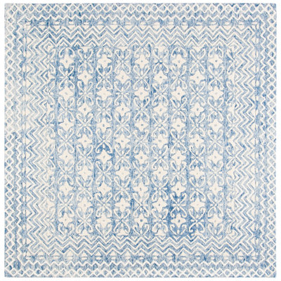 Simmerman Hand Tufted Wool Geometric Rug