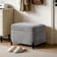 Repose-pieds avec rangement à couvercle rabattable en chenille de 23,6 po-613887959