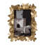 Cadre photo décoratif avec bordure papillon - Cadre photo rectangulaire pour décor de vestibule ou de manteau de cheminée - 8 po, doré