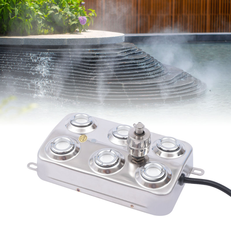 Benzley 6 Head Ultrasonic Mist Maker Fogger Fountain Fog Machine Atomizer Air Humidifier