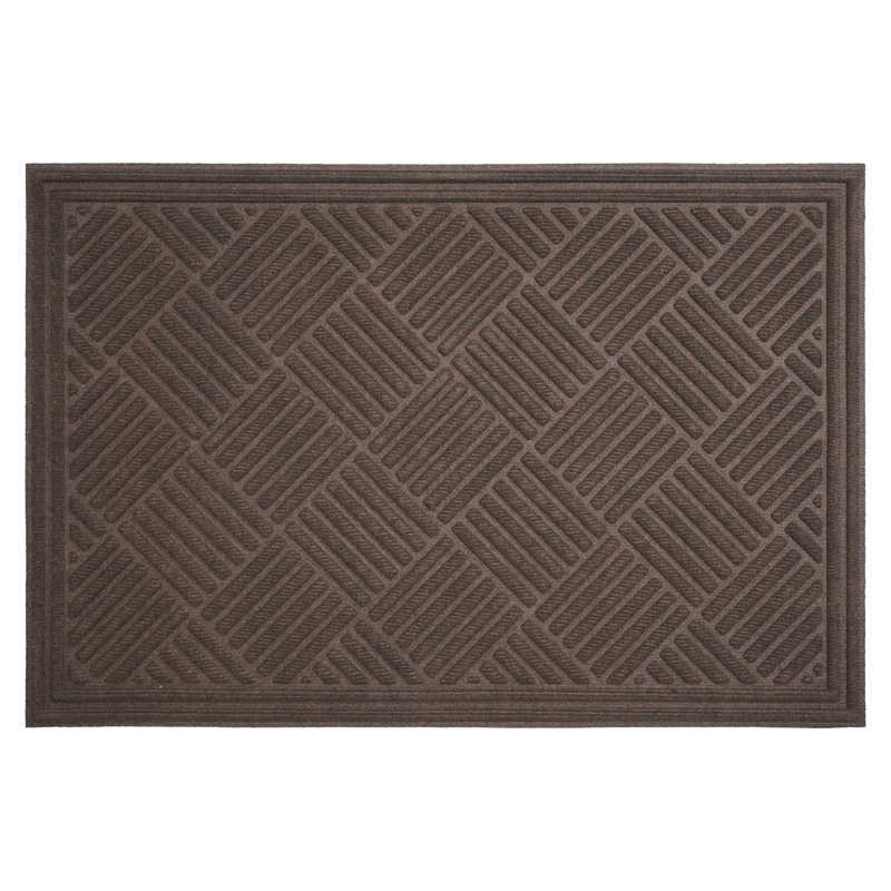 Chess Ribbed Mat 4" x 6", Brown, 48" W x 72" L