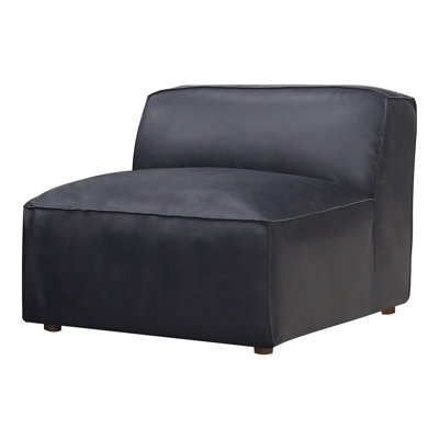 Foley Genuine Leather Slipper Chair