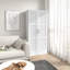 Armoire de rangement moderne de 71 po de hauteur, blanche avec options polyvalentes et tablettes mobiles, design élégant