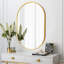 Miroir ovale en métal 20 po x 28 po-1457729005