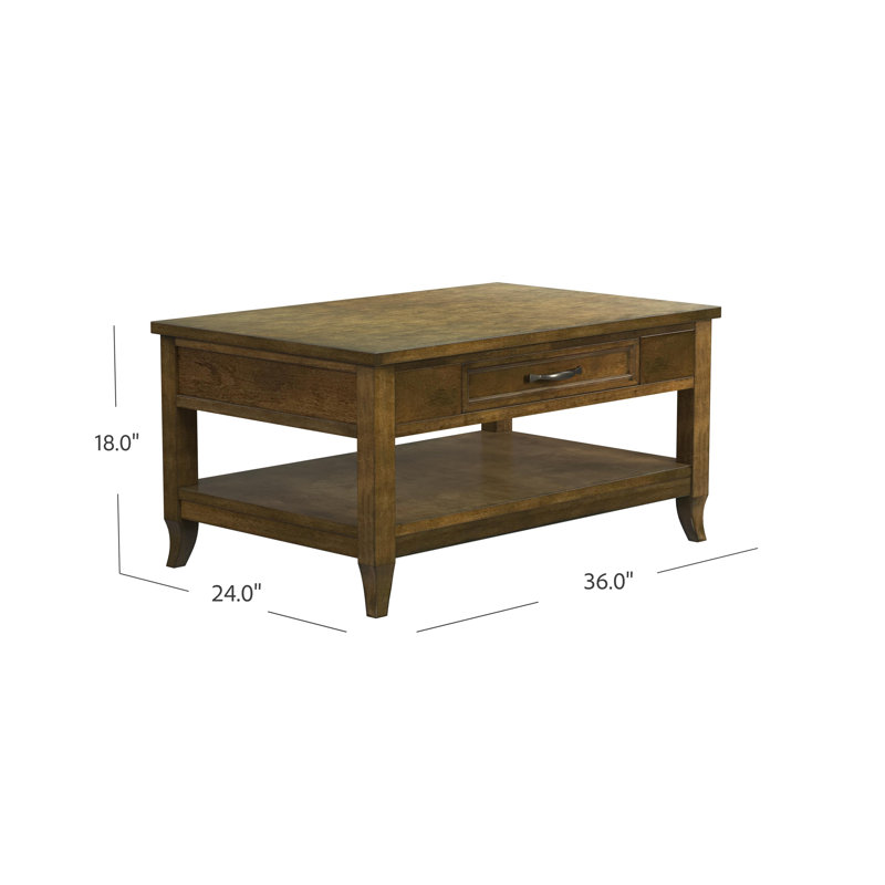 Eldrin Almond Wood Cocktail Table