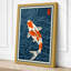 Dancing Koi Japandi - Wrapped Canvas-805381381-805381433