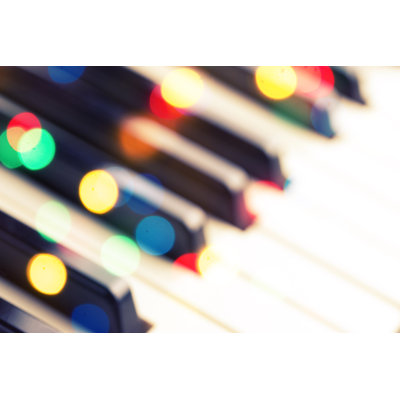 Close-up Of Piano Keyboard - Wrapped Canvas Print