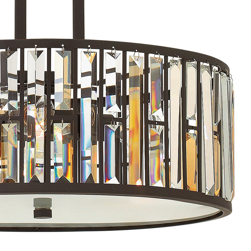 Gemma 3-Light Outdoor Pendant, Bronze