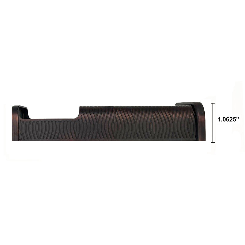 Couvre-sonnette Waves, Bronze huilé