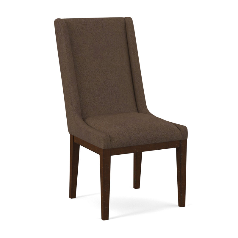 Upholstered Dining Chair, Evolution Caribou, Beachwood