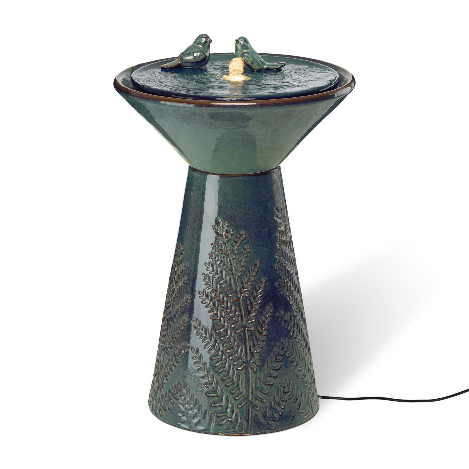 Fountain with Light, Turquoise