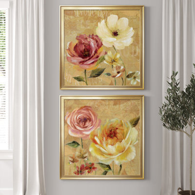" French Country Garden I " 2 - Pieces