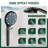 Adjustable 10" High Pressure Dual Shower Head with 9-Spray Handheld Shower-119512978