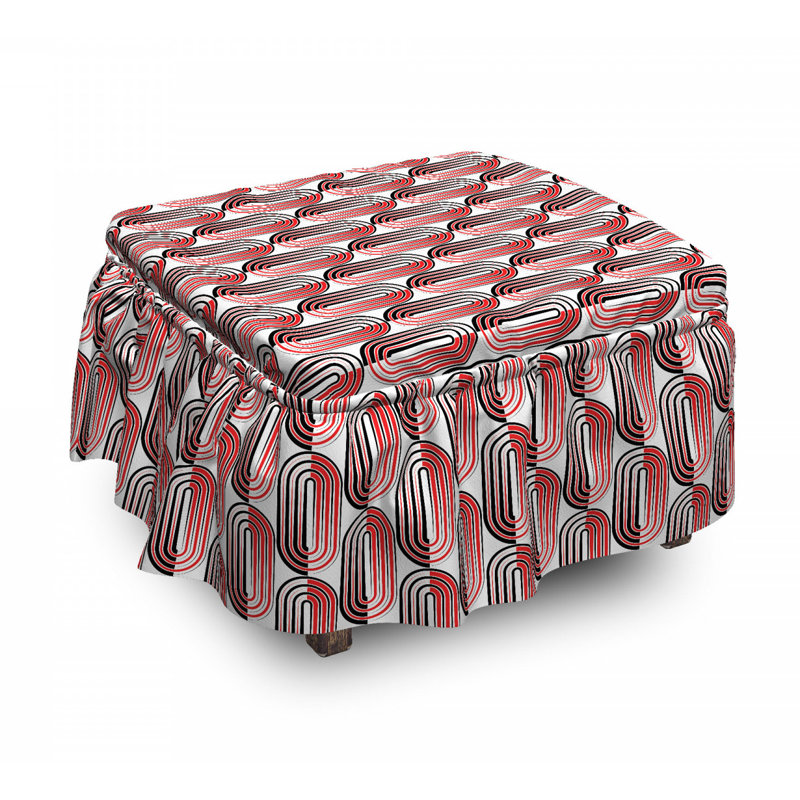 Box Cushion Ottoman Slipcover
