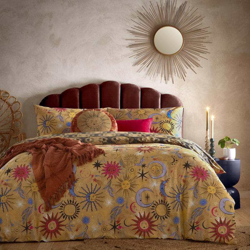 Ethereal Star Abstract Duvet Cover Set with Pillowcases Included, Single Duvet Cover + 1 Standard Pillowcase