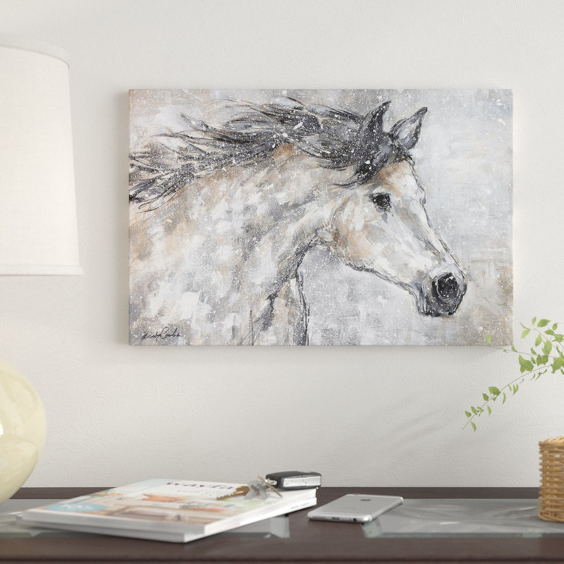 «Wild And Free» par Debi Coules, impression sur toile tendue, H 8 po x l 12 po x P 0,75 po, Pas de tapis, Toile tendue