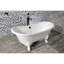 Robinet de baignoire autoportable à fixation au plancher à poignée simple avec douche à main Royale